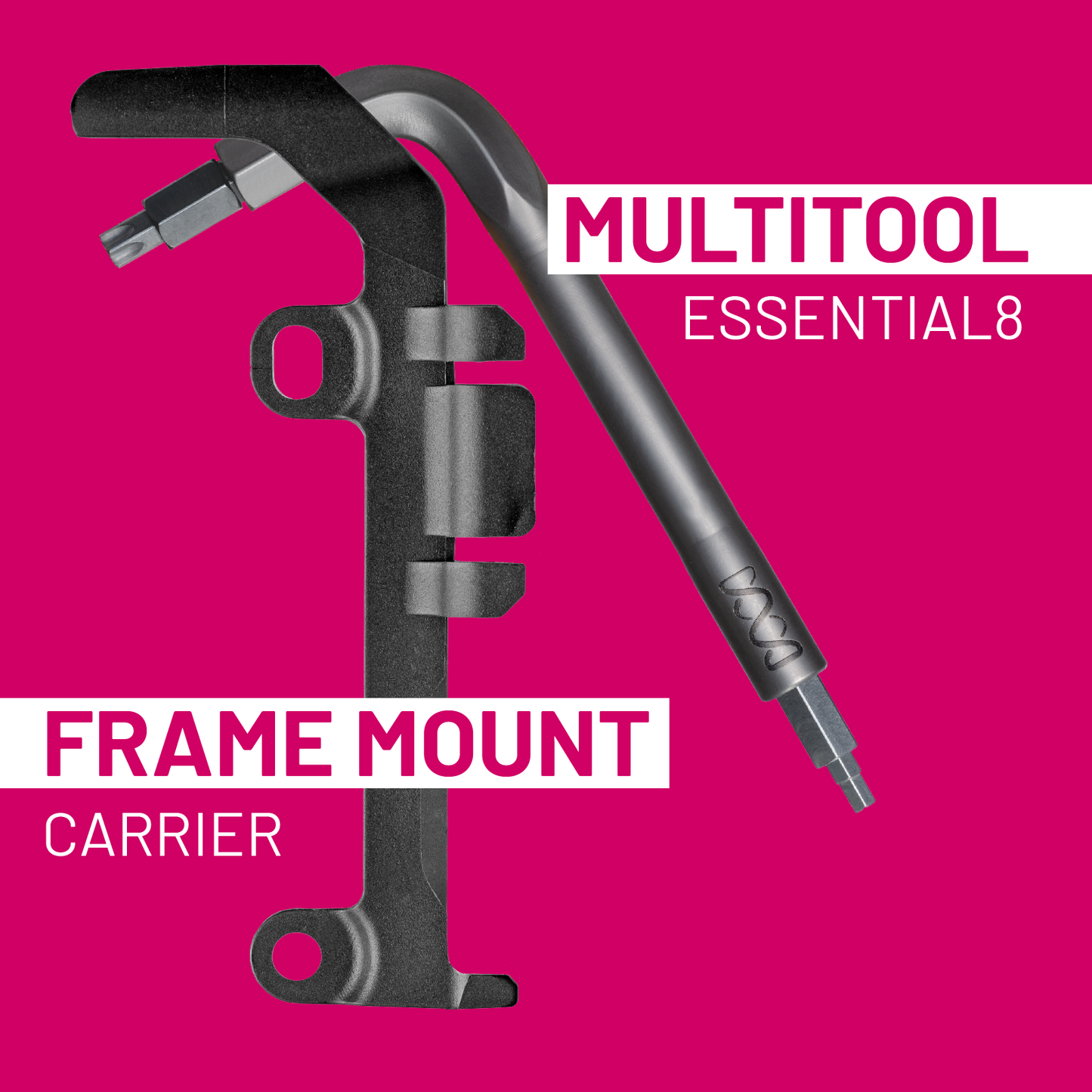 The minimalist setup, mounted on your bike