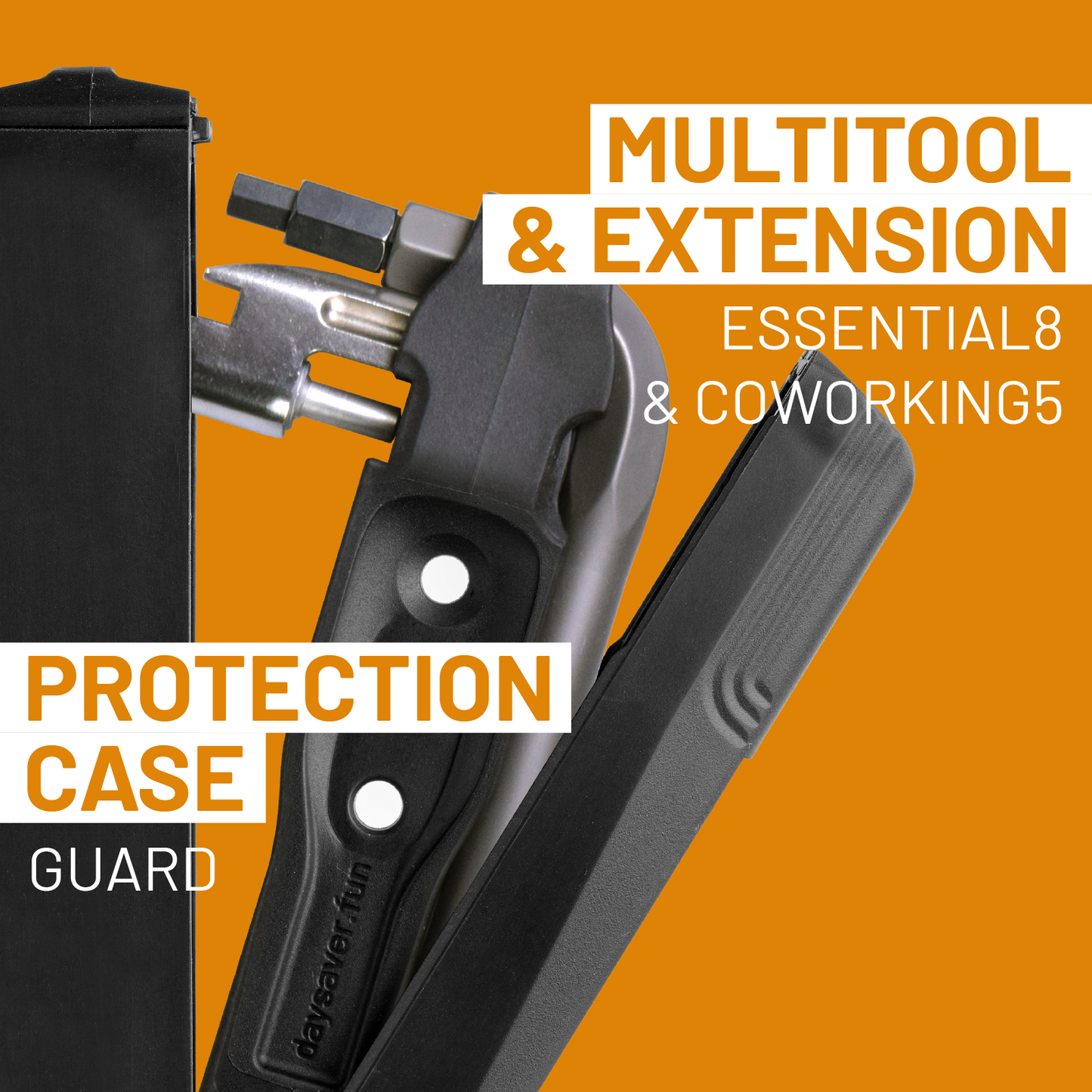 Everything you need protected in your pocket: Multitool, tire lever, chain breaker