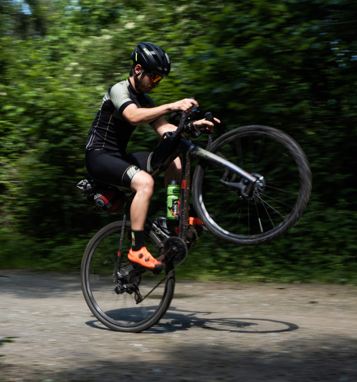 man on a gravel bike 