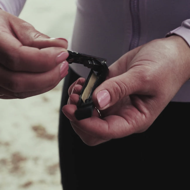Person holding a bicycle tool