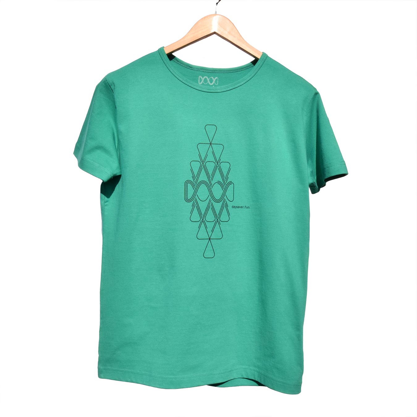 T-Shirt green with pattern print